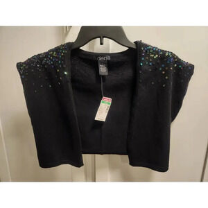 NWT Deb Shop Y2K Sequin Cropped Shrug